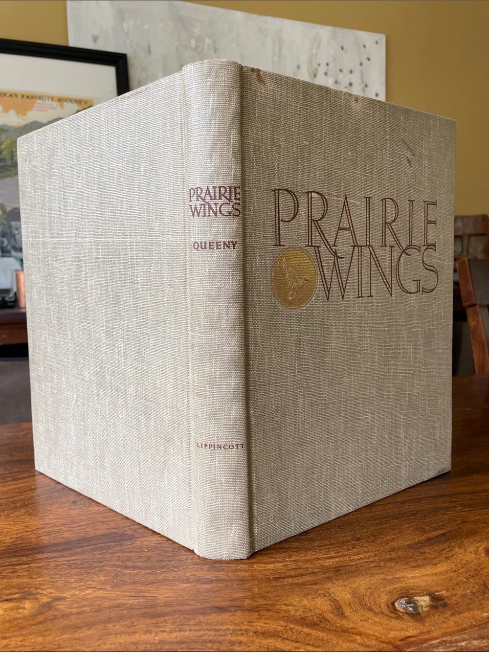 Prairie Wings by Edgar Queeny Vintage 1947 Decorative HC Book on Ducks Hunting
